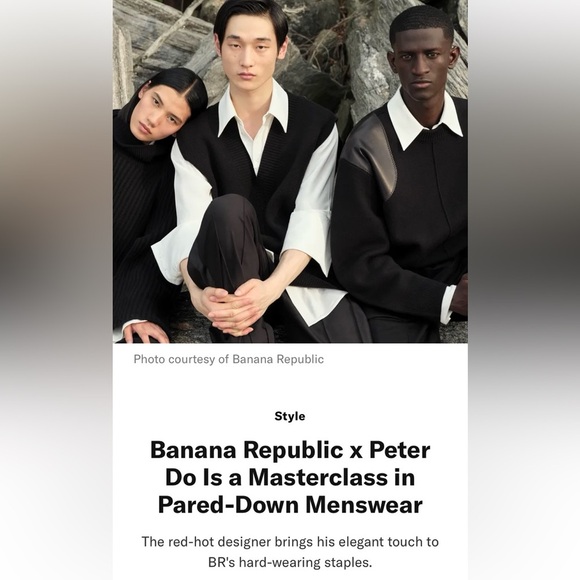 100% Merino Peter Do x BR Wool sweater vest - Picture 8 of 12